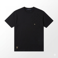 Tricou Premium din Bumbac Negru cu Detalii Brodate și Aplicații Metalice – Croială